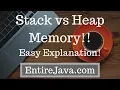 Java Stack Memory vs Heap Memory - entirejava com