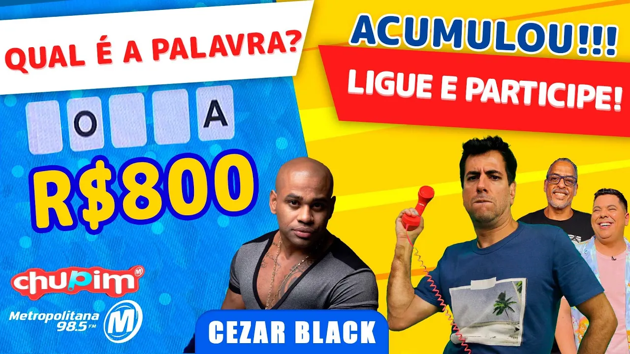 CEZAR BLACK  -  PALAVRA MISTERIOSA!!!  - 15/08/2023