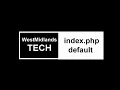 How to change Apache default index html to index php