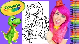 Coloring Dinosaur Baby T-Rex GIANT Coloring Page Crayola Crayons KiMMi THE CLOWN