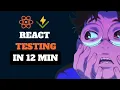 React Testing in 12 Mins Vitest TypeScript React Testing Library
