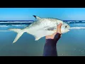 Checking Crescent Surf Fishing Crescent Beach FL