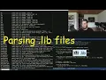 Linker Parsing import libraries lib files C programming