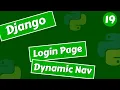 Login page and change Navigation links on logout Django tutorial in Hindi