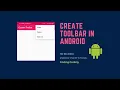 Toolbar - Custom Toolbar with Menu Options Android tutorial Coding Coding