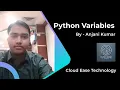 Python Variables Python variables in Hindi Variables in python Python Tutorial in hindi