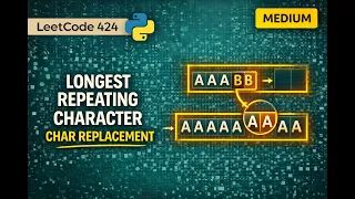 Longest Repeating Character Replacement - Leetcode 424