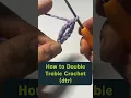 How to Double Treble Crochet dtr Super Easy Tutorial