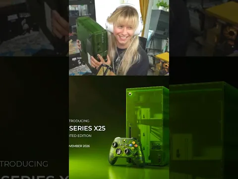 I ALREADY HAVE A GREEN TRANSPARENT XBOX ... BUT I NEED THE XBOX 25TH ANNIVERSARY EDITION CONSOLE 💚