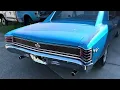1967 Chevelle Marina Blue with Bright blue interior