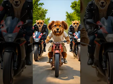 Cheetaas ne kutte ki bike tod di #shorts