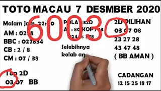 top prediksi toto macau malam jam 22 00 7 desember 2020