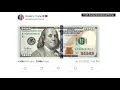 Trump posts photo of 100 bill with signature