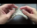 Irish Mesh Stitch yo sl1 k2 psso