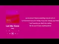 Download Lagu Let Me Know - Lany (Cheon Music Studio)
