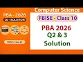 FBISE Class 10 PBA 2026 Question No 2 3 Solution Computer Science SSC-II Practical Explained