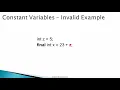 Java Programmimg 088 Constant Variables Demo mp4