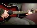 How to play KIP MOORE - SOMETIMES SHE STAYS Acoustic Guitar Lesson - Tutorial