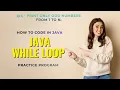 JAVA program to print only odd numbers from 1 to n