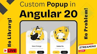 Live Coding Angular 20 Build a Custom Dialog Popup Step by Step