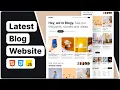 Blog website design using html css and javascript responsive