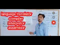 Language translator compiler interpretor assemblor compiling c program c language class 12