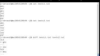 Linux Command Diff