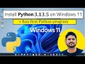 How to install Python 3 13 5 on Windows 11