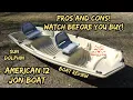 Sun Dolphin American 12 Jon Boat Pros And Cons Watch This Before Buying Boat Review