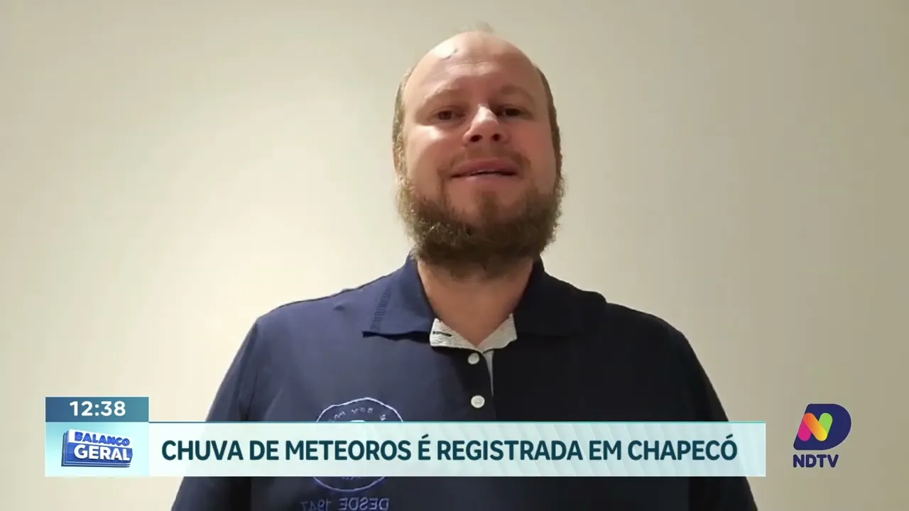 Chuva de Meteoros Encanta Madrugada em Chapecó