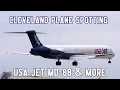 Cleveland Plane Spotting USA Jet MD-80 737 MAX 9 Returns More
