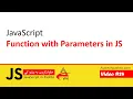 24 Function with Parameters JavaScript JavaScript in Pashto