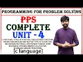 complete unit 4 functions in c c language pps programming for problem solving btech