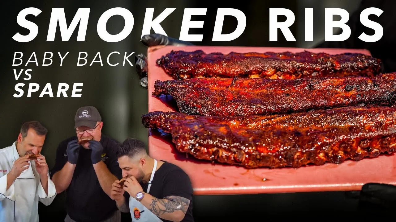 Smoked Ribs Cook Off! Baby Back Ribs vs. Spare Ribs   Dads That Cook