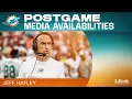 Coach Jeff Hafley meets with the media after preseason Miami Dolphins