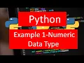 Python Solved Examples - Numeric Data Type 1