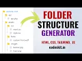 How to Build a Website Custom Folder Structure Tree Format - Script Demo Features