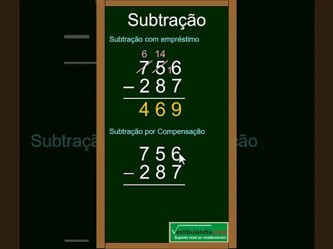 Subtração ou Conta de Menos - Resumão Vestibulandia