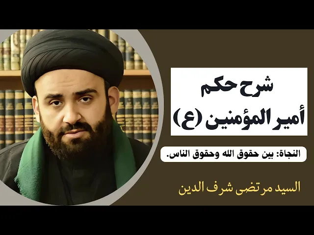 ⁣شرح حكم أمير المؤمنين عليه السلام (13) | السيد مرتضى شرف الدين