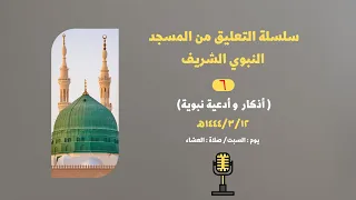 أذكار وأدعية نبوية نقل التعليق المباشر على صلاة العشاء ليوم السبت ١٤٤٤ ٣ ١٢هـ محمد الشاذلي 