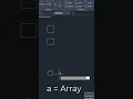 Copy array in Autocad
