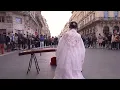國外街頭，遇見中國風《青花瓷Blue and White Porcelain 》天青色等煙雨 而我在等你 Chinese Musical Instruments Guzheng