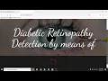 Diabetic Retinopathy Detection by means of Deep Learning Python Final Year IEEE Project