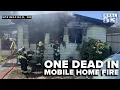 Battalion Chief says one person dead another injured due to mobile home fire