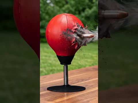 How Many Punching Bags Can Stop a Bullet?
