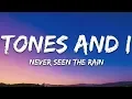 Lagu Tones and I - Never Seen The Rain (Lyrics)