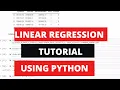 Linear Regression Machine Learning Algorithm with Python - Tutorial Theory and Coding