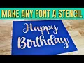 How to keep letter centers when making a stencil with Cricut