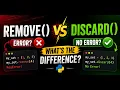 remove vs discard in Python One Tiny Difference That Matters PythonWithHarsh