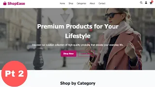 How to Create E-commerce website part 2 using html css and javascript